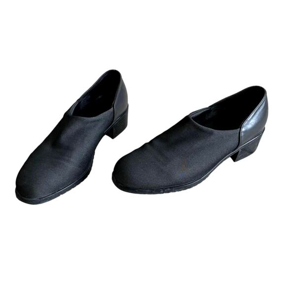 Munro American Womens Leather Pump Size 6.5M Blue Slip On Block Heels - Picture 1 of 14